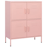 Vidaxl opbergkast 80x35x101,5 cm staal roze