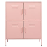 Vidaxl opbergkast 80x35x101,5 cm staal roze
