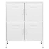 Vidaxl opbergkast 80x35x101,5 cm staal wit