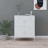 Vidaxl opbergkast 80x35x101,5 cm staal wit