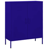 Vidaxl opbergkast 80x35x101,5 cm staal marineblauw