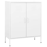 Vidaxl opbergkast 80x35x101,5 cm staal wit