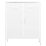Vidaxl opbergkast 80x35x101,5 cm staal wit