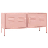 Vidaxl tv-meubel 105x35x50 cm staal roze