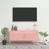 Vidaxl tv-meubel 105x35x50 cm staal roze