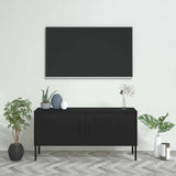 Vidaxl tv-meubel 105x35x50 cm staal zwart