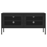 Vidaxl tv-meubel 105x35x50 cm staal zwart