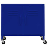 Vidaxl opbergkast 60x35x56 cm staal marineblauw