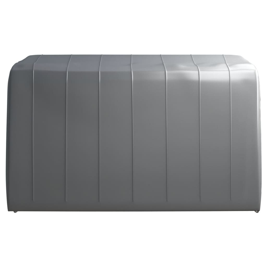VidaXL Opbevaringstelt 370x370 cm stålgrå