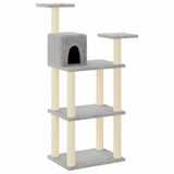 Vidaxl Cat Scratching Post med sisal skrabende stillinger 118,5 cm lysegrå