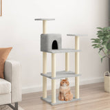 Vidaxl Cat Scratching Post med sisal skrabende stillinger 118,5 cm lysegrå