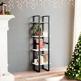 Vidaxl boekenkast met 4 schappen 40x30x140 cm massief grenenhout wit