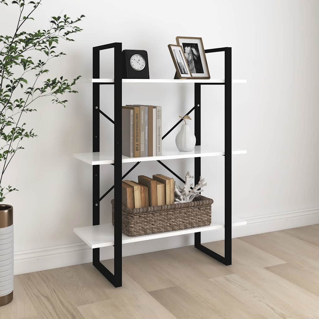 Vidaxl boekenkast 80x30x105 cm bewerkt hout wit