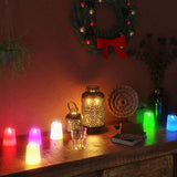 Vidaxl Tealights 12 st førte Flameless Electric Multi -Folored