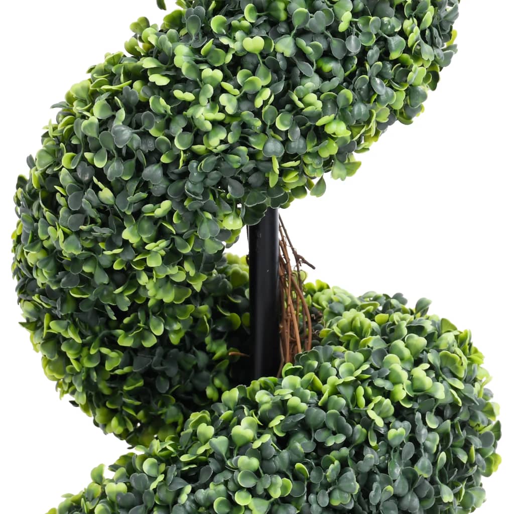 Vidaxl kunstplant met pot buxus spiraal 59 cm groen