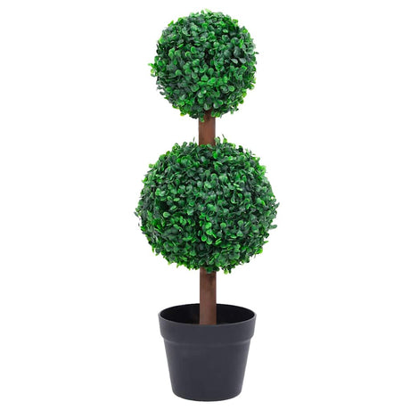 Vidaxl Artificial Plant med Pot Box Boxer sfærisk dannelse 60 cm grøn