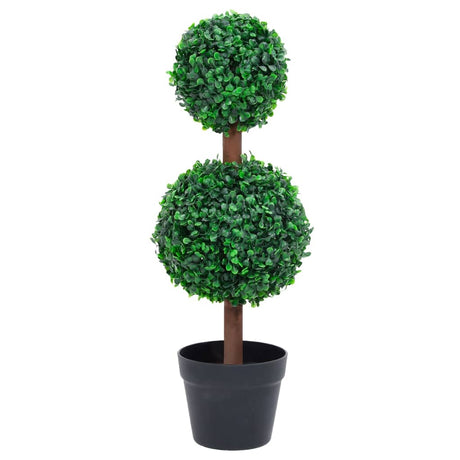 Vidaxl Artificial Plant med Pot Box Boxer sfærisk dannelse 60 cm grøn