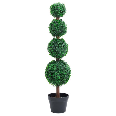 Vidaxl kunstig plante med pot buxus bulp dannelse 90 cm grøn