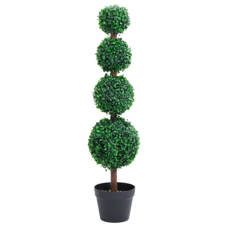 Vidaxl kunstig plante med pot buxus bulp dannelse 90 cm grøn