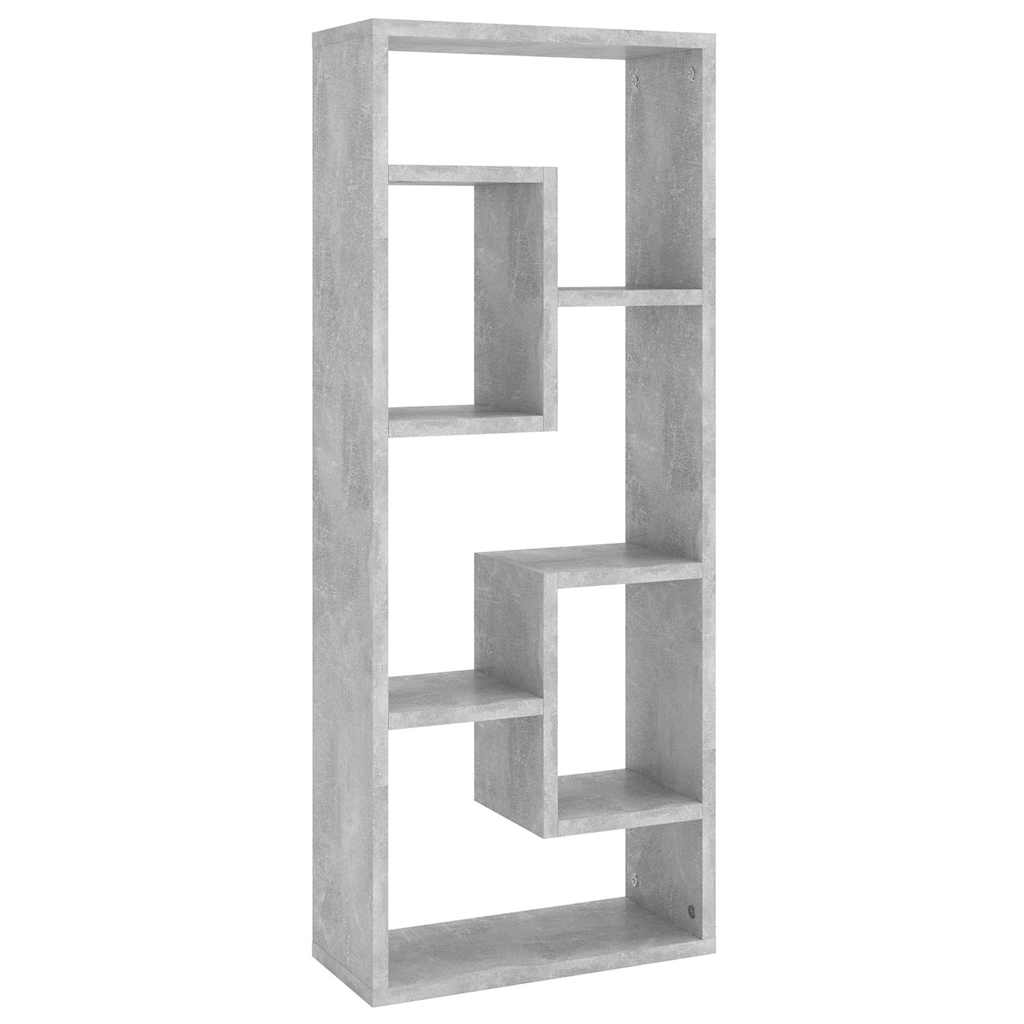 Vidaxl wandschap 36x16x90 cm bewerkt hout betongrijs
