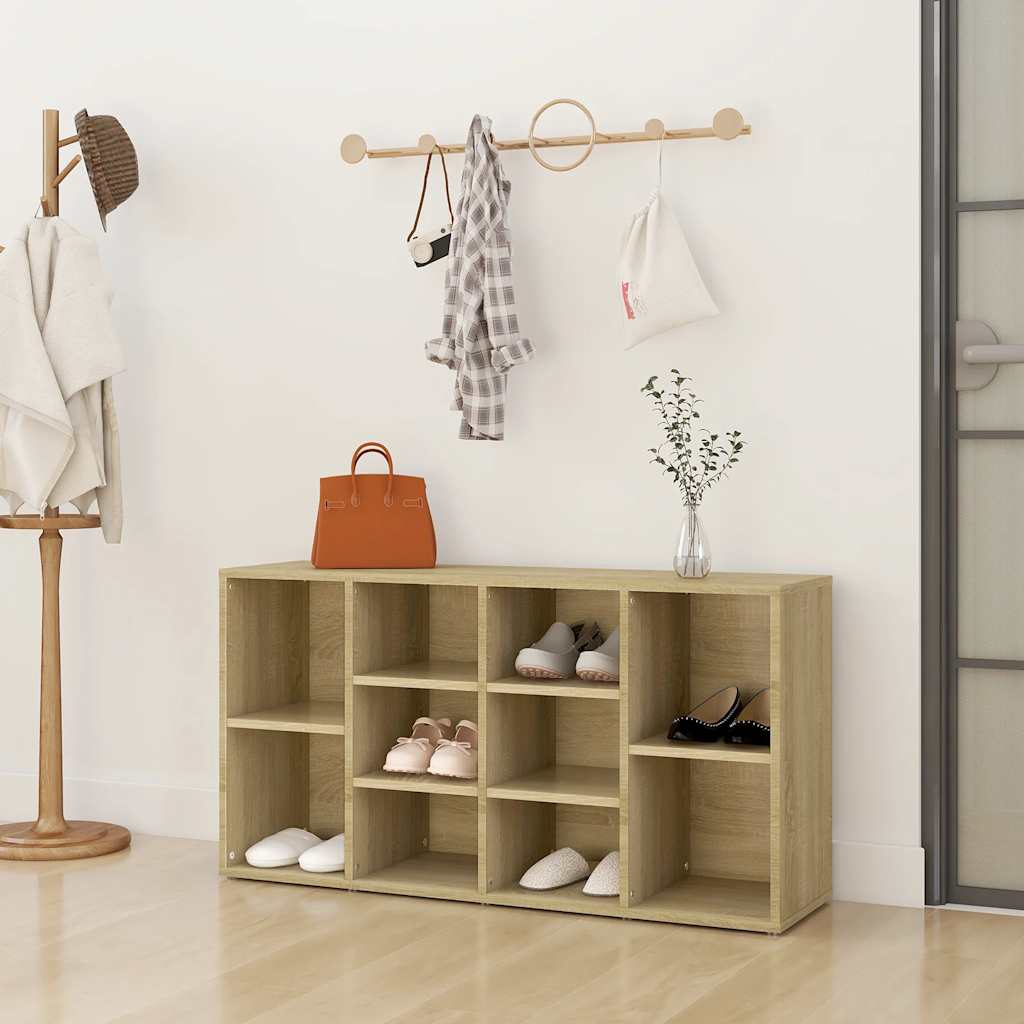 VidaXL skobænk 103x30x55 cm konstrueret træ sonoma eg-farvet