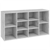 Vidaxx skobænk 103x30x55 cm konstrueret træ betongrå