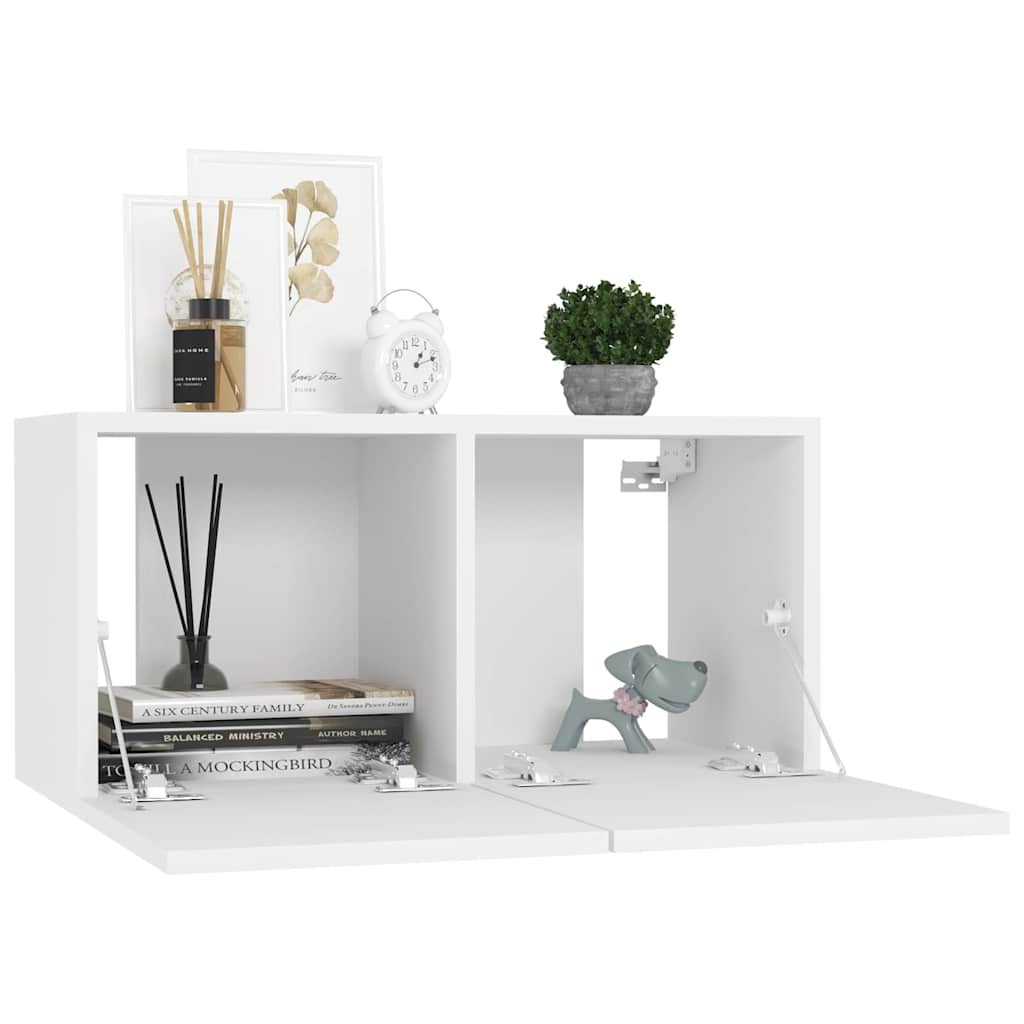 Vidaxl tv-hangkasten 3 st 60x30x30 cm wit
