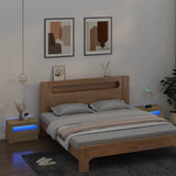 Vidaxl nachtkastjes 2 st met led-verlichting 60x35x40 cm sonoma eiken