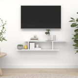 Vidaxl tv-wandschap 125x18x23 cm bewerkt hout wit