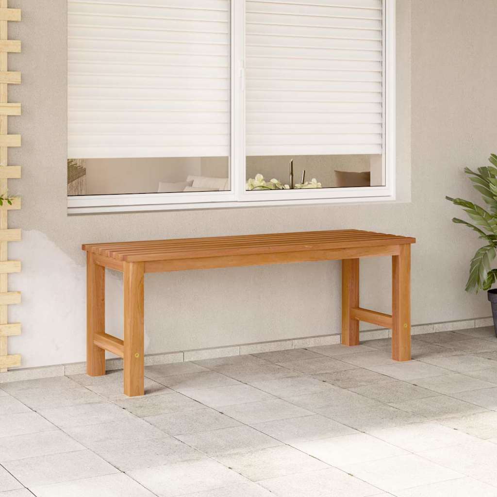 Vidaxl tuinbank 114 cm massief teakhout