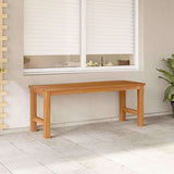 Vidaxl tuinbank 114 cm massief teakhout