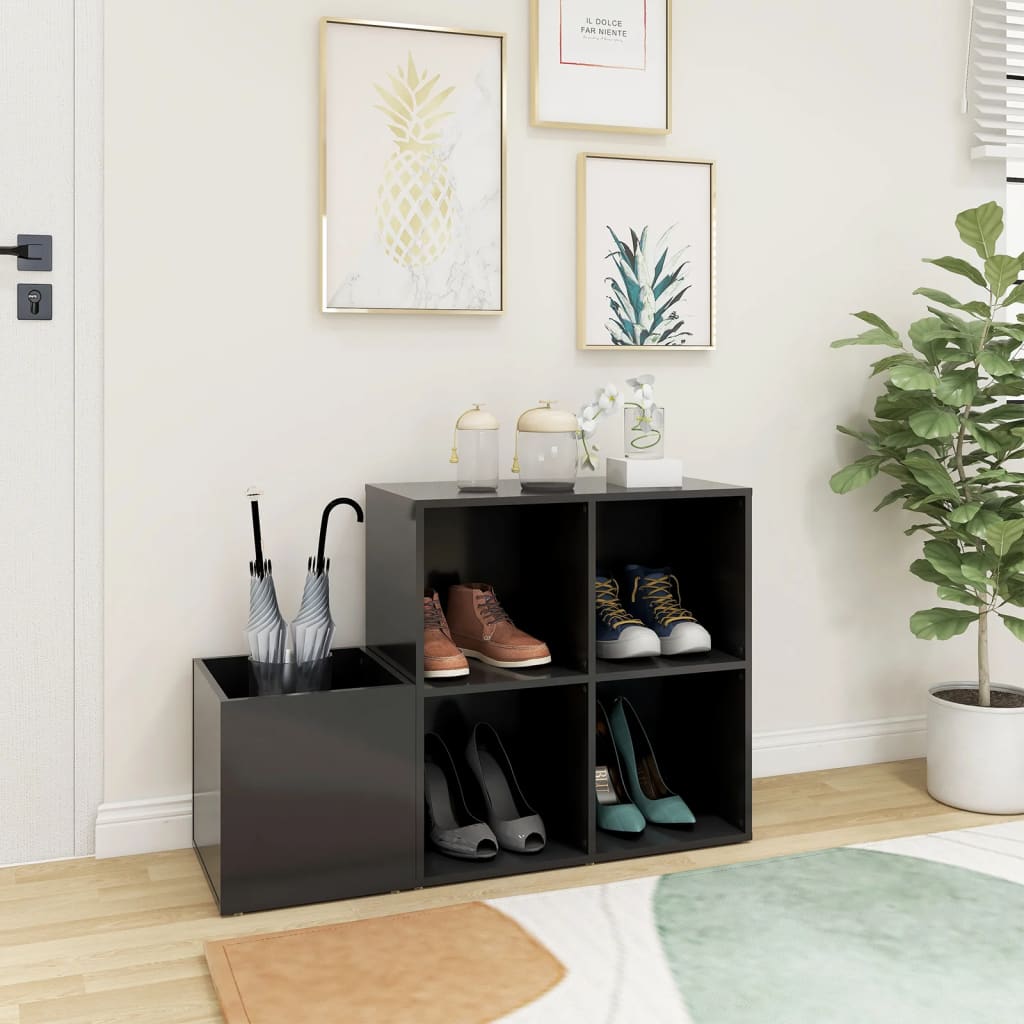 Vidaxl Storage Cupboard 105x35.5x70 cm Forarbejdet trægrå