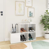 Vidaxl Storage Cabinet 105x35.5x70 cm Property Wood High Gloss White