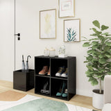 Vidaxl Storage Cabinet 105x35.5x70 cm Forarbejdet træ Højglansgrå