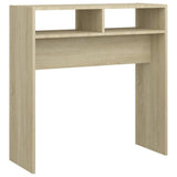 Vidaxl wandtafel 78x30x80 cm bewerkt out sonoma eikenkleurig
