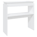 Vidaxl wandtafel 80x30x80 cm bewerkt hout wit