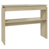 Vidaxl wandtafel 102x30x80 cm bewerkt hout sonoma eikenkleurig