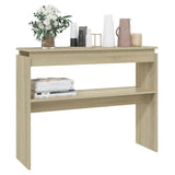 Vidaxl wandtafel 102x30x80 cm bewerkt hout sonoma eikenkleurig