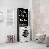 Vidaxl Washing Machine Cupboard 64x24x190 cm sort