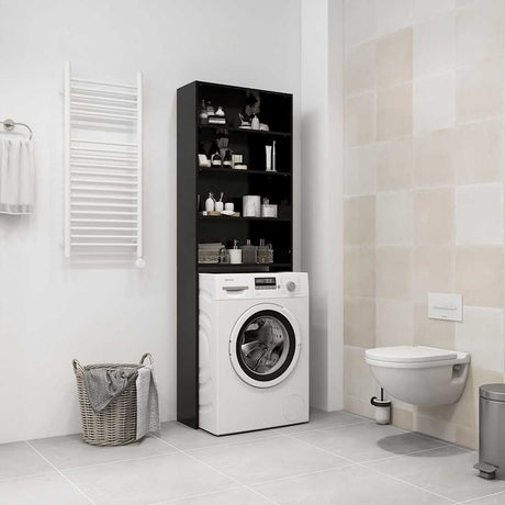 Vidaxl Washing Machine Cupboard 64x24x190 cm sort