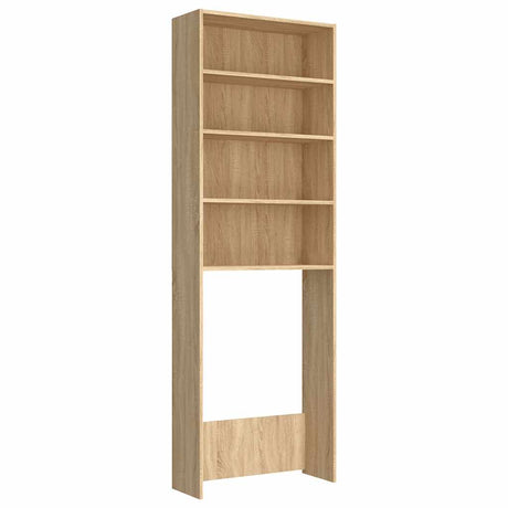 Vidaxx vaskemaskine skab 64x24x190 cm hvid og sonoma eg