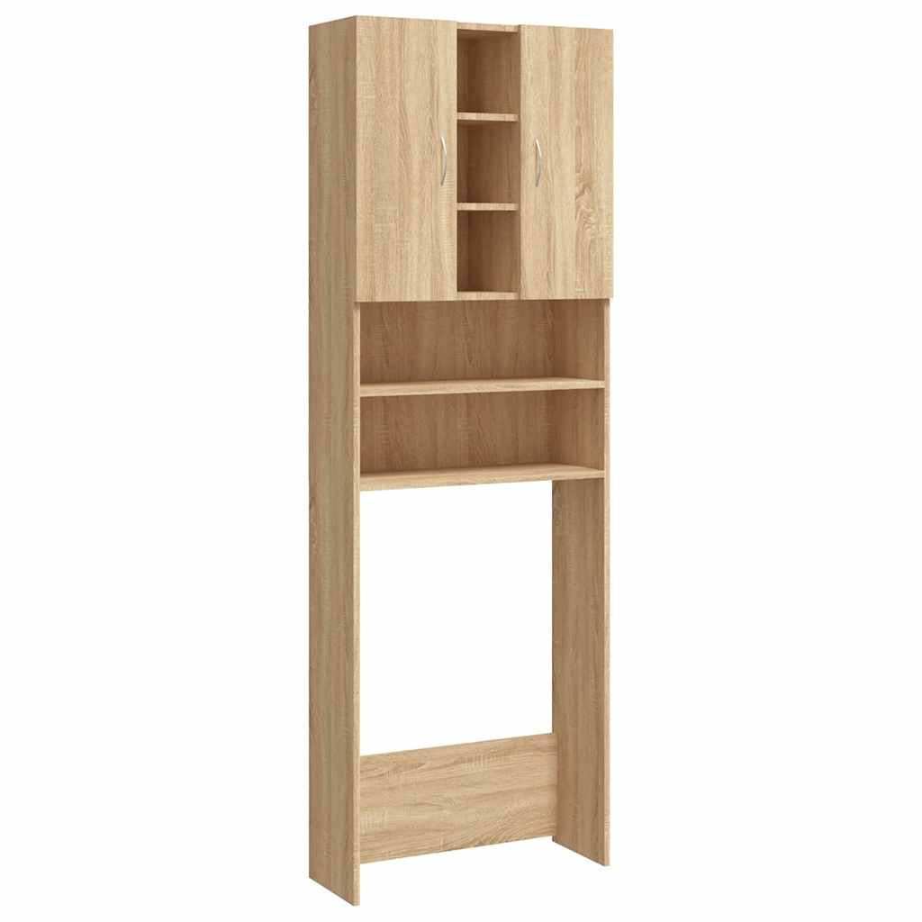 Vidaxl Washing Machine Cabinet 64x25.5x190 cm Sonoma Oak -farvet