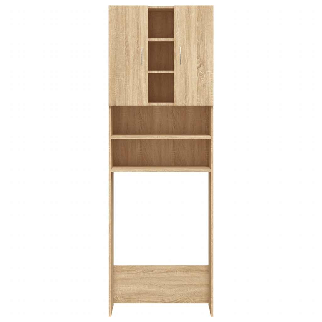 Vidaxl Washing Machine Cabinet 64x25.5x190 cm Sonoma Oak -farvet