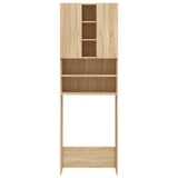 Vidaxl Washing Machine Cabinet 64x25.5x190 cm Sonoma Oak -farvet