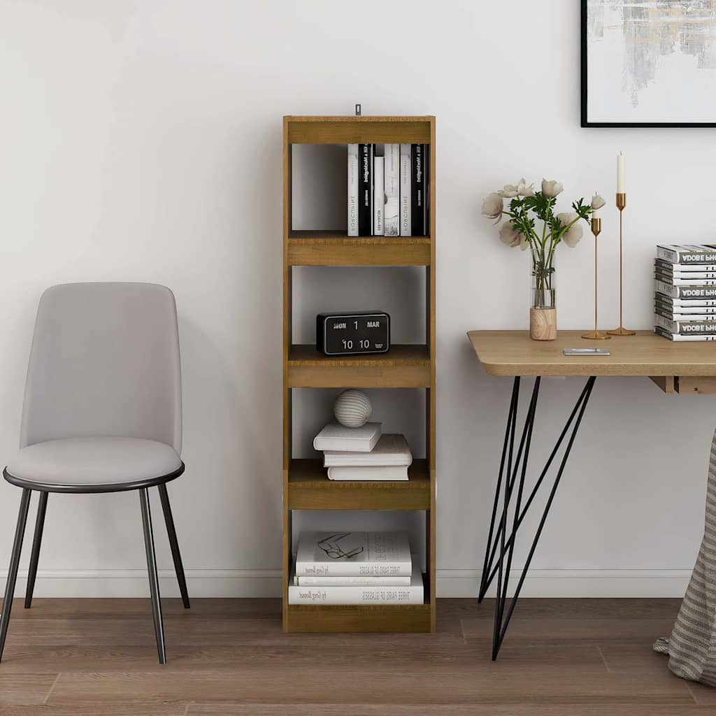 Vidaxl boekenkast kamerscherm 40x30x135,5 cm grenenhout honingbruin