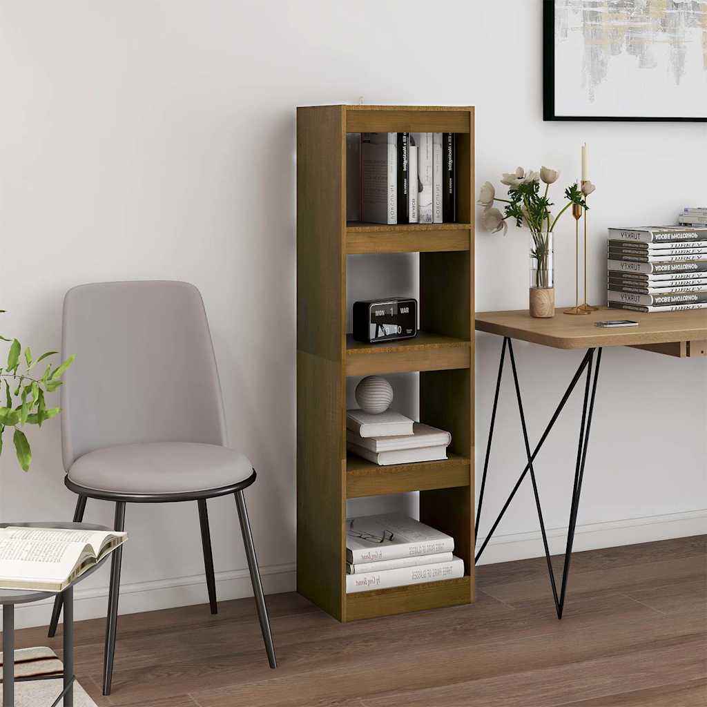 Vidaxl boekenkast kamerscherm 40x30x135,5 cm grenenhout honingbruin