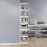 Vidaxl boekenkast kamerscherm 40x30x199 cm massief grenenhout wit