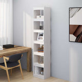 Vidaxl boekenkast kamerscherm 40x30x199 cm massief grenenhout wit