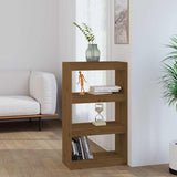 Vidaxl boekenkast kamerscherm 60x30x103,5 cm grenenhout honingbruin