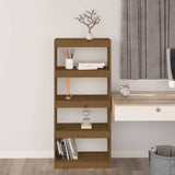 Vidaxl boekenkast kamerscherm 60x30x135,5 cm grenenhout honingbruin